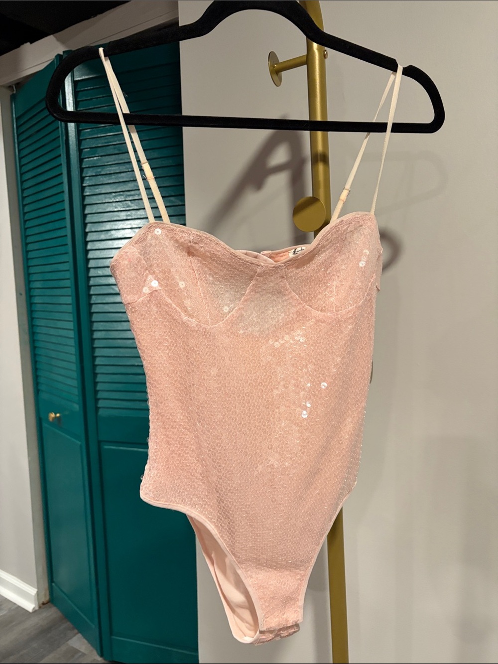 Free People Bali Good Graces Bodysuit in Soft Pink, new with tags, size XS. - Picture 5 of 8